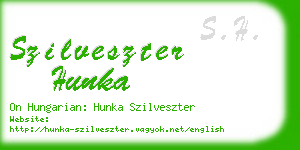 szilveszter hunka business card